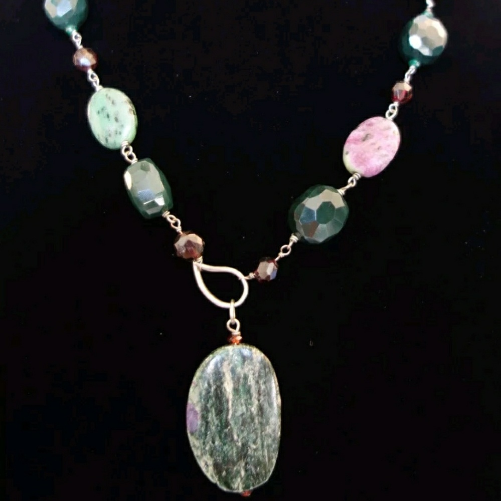 Sterling silver Agate jasper